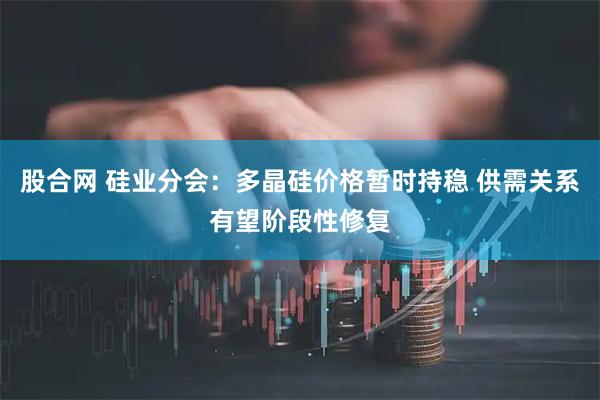 股合网 硅业分会：多晶硅价格暂时持稳 供需关系有望阶段性修复